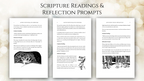 Interior pages of Reflection Prompts from Advent Devotional for Christmas by Harold E. Kohn, showing illustrated daily reflections for the Christmas season