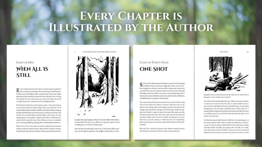 Outdoor Reflections for Deer Hunters: 40 Illustrated Devotional Meditations for the Hunting Blind (A Thoughtful Christian Gift for Sportsmen, & Women Who Hunt)