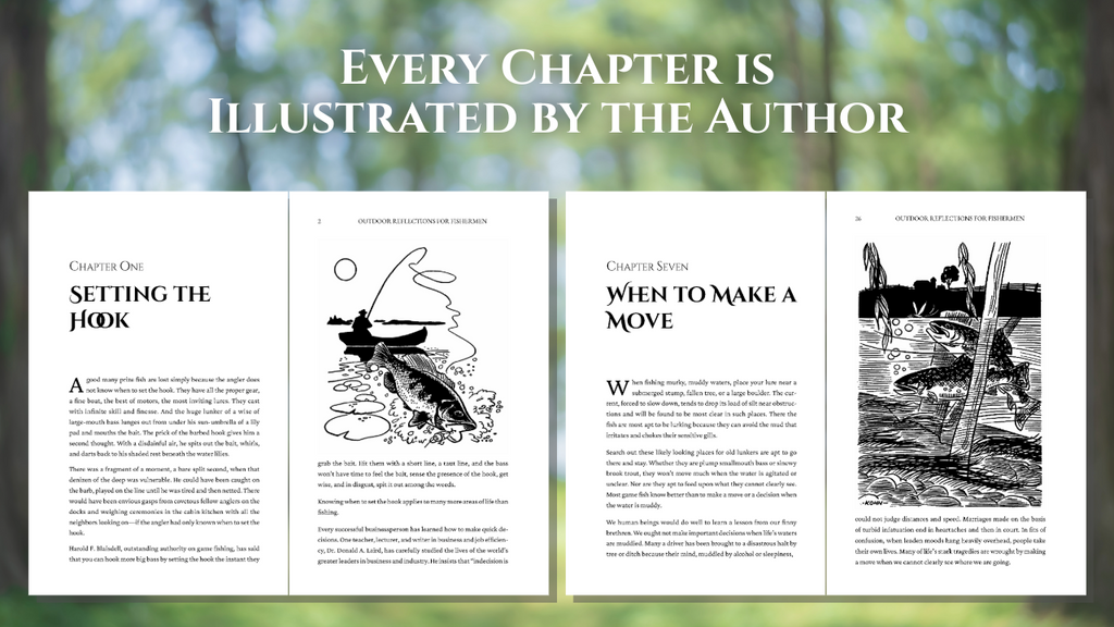 Outdoor Reflections for Fishermen: 40 Illustrated Devotional Meditations of Peace and Purpose (A Thoughtful Christian Gift for Anglers, Outdoorsmen, and Women Who Fish)