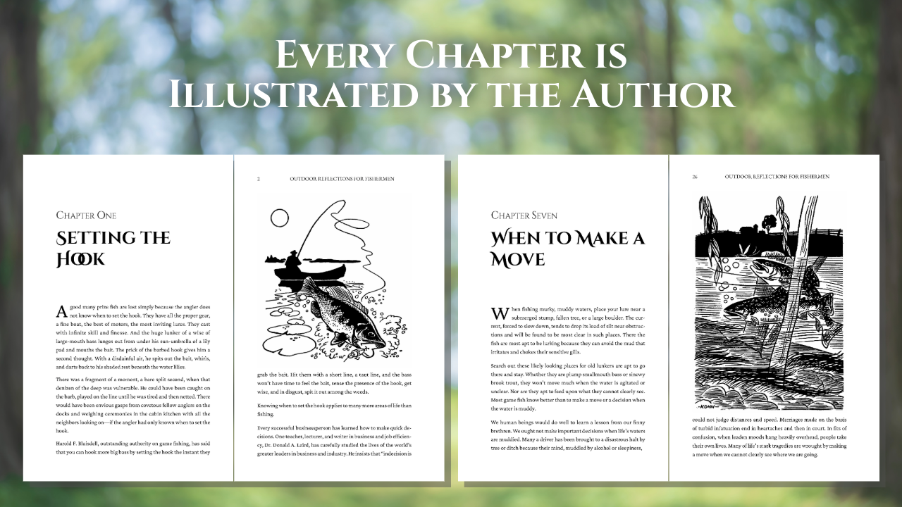 Outdoor Reflections for Fishermen: 40 Illustrated Devotional Meditations of Peace and Purpose (A Thoughtful Christian Gift for Anglers, Outdoorsmen, and Women Who Fish)