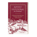 Paperback edition of Advent Devotional for Christmas by Harold E. Kohn, featuring a red and white illustrated Christmas cover