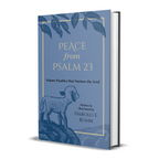 Hardcover edition of Peace from Psalm 23 by Harold E. Kohn, featuring a blue illustrated cover with a lamb