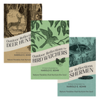Outdoor Reflections three-book set by Harold E. Kohn, featuring Outdoor Reflections for Deer Hunters, Bird Watchers, and Fishermen
