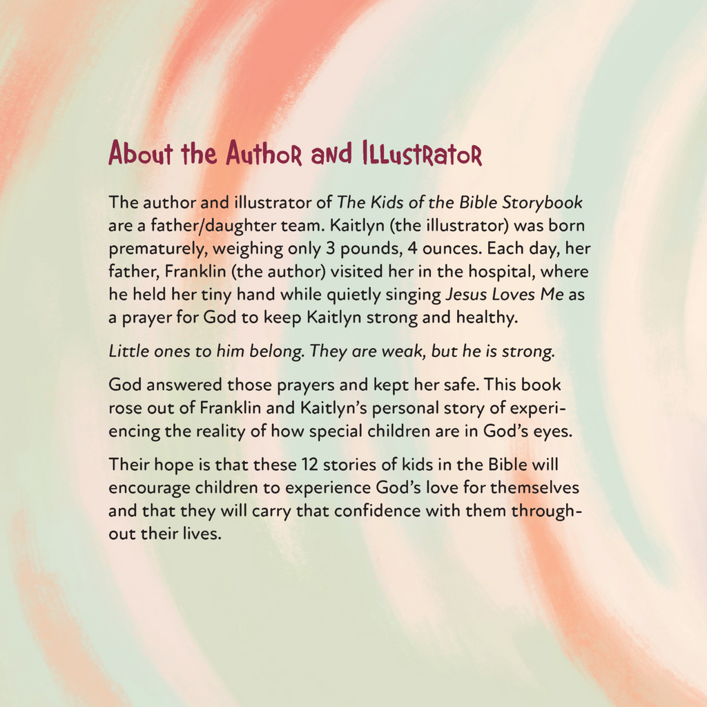 Kids of the Bible Storybook: 12 Biblical Children Whose Stories Demonstrate God's Love (Includes Family Devotional & Bible Study Guide. Perfect for Girls & Boys Ages 4-8)