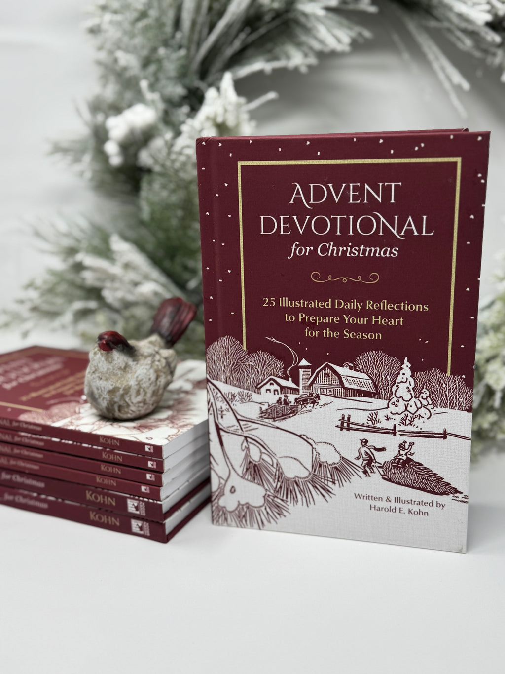Advent Devotional for Christmas: 25 Illustrated Daily Reflections to Prepare Your Heart for the Season (Christian Devotions with Nature Illustrations – Includes Daily Scripture & Reflection Prompts)