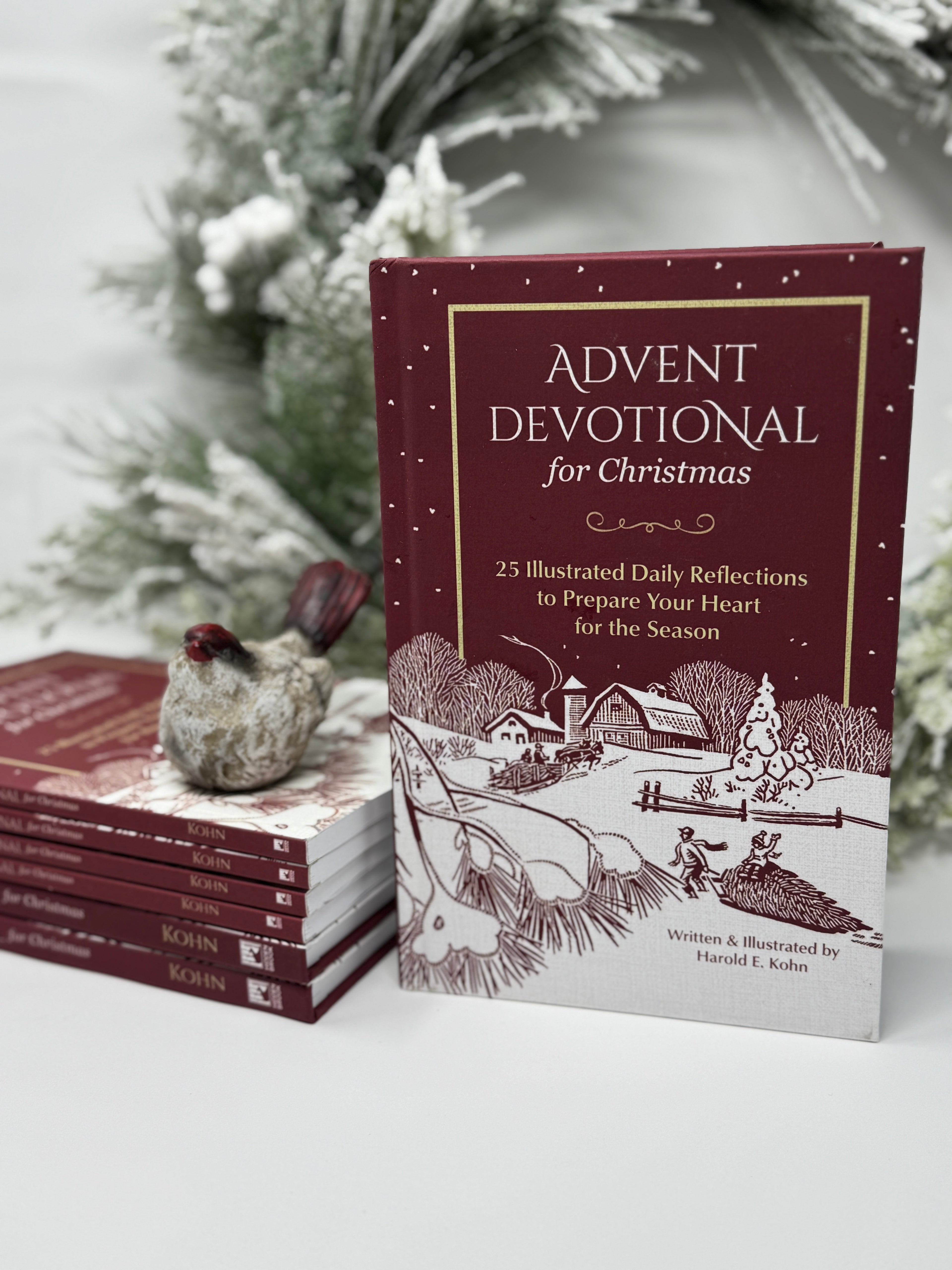 Advent Devotional for Christmas: 25 Illustrated Daily Reflections to Prepare Your Heart for the Season (Christian Devotions with Nature Illustrations – Includes Daily Scripture & Reflection Prompts)
