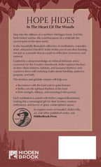 Back cover of Strength from the Stillness by Harold E. Kohn, a collection of illustrated nature parables and spiritual reflections